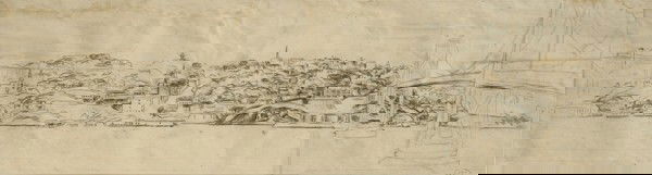 Charles Rosen - Study for Poughkeepsie Post Office: Name: Charles Rosen Artist Date: 1878-1950 Title: Study for Poughkeepsie Post Office Mural Date of piece: c.1940 Medium: charcoal Signature: estate stamp LR Size: 9.5x35