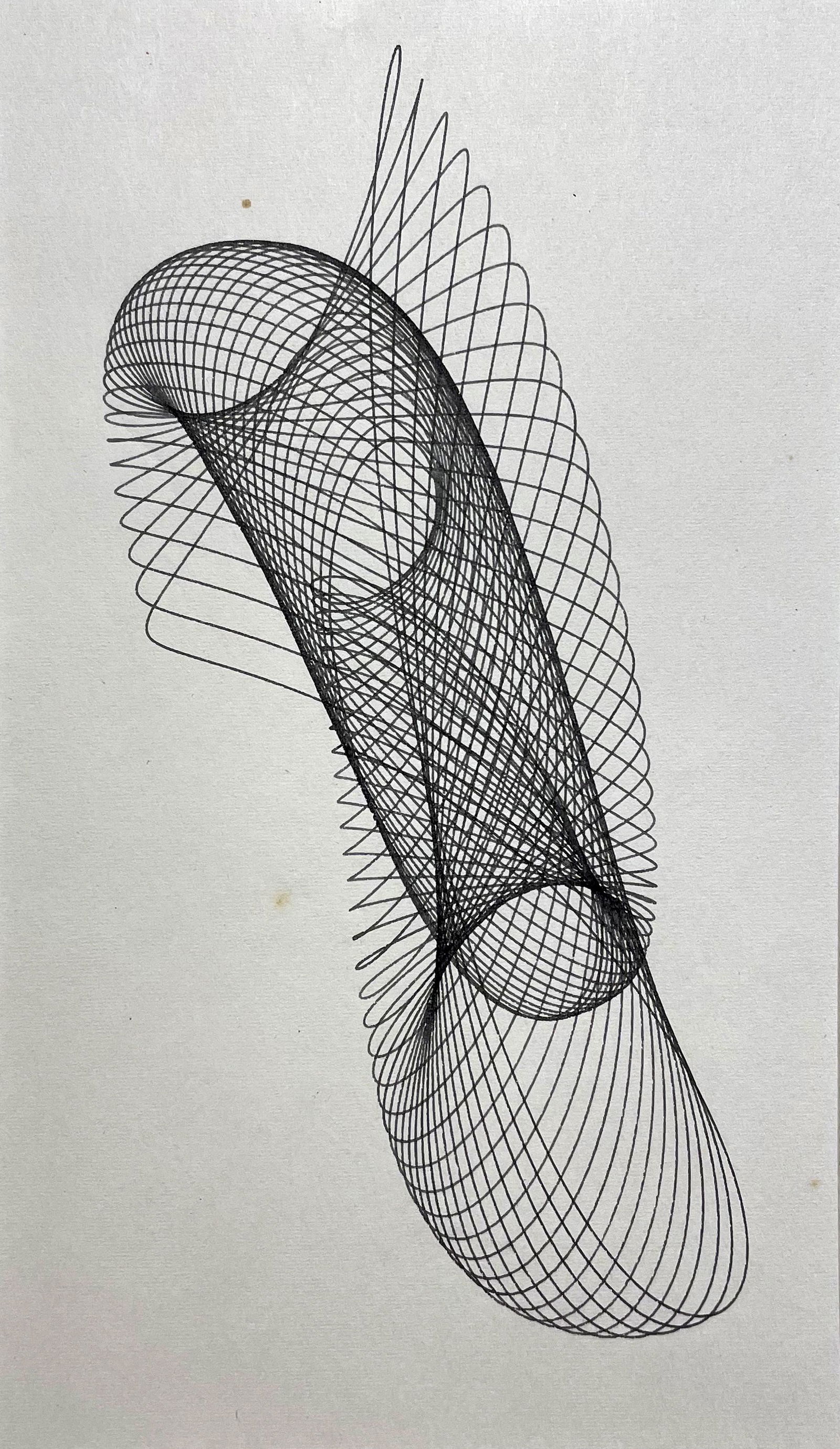 Konrad Cramer (1888 - 1963): "Untitled"; c. 1950; Sympalmograph; 7.75" x 4.5"; Estate Stamped Verso; Unframed; Provenance: From the Estate of Konrad Cramer (1888 - 1963).