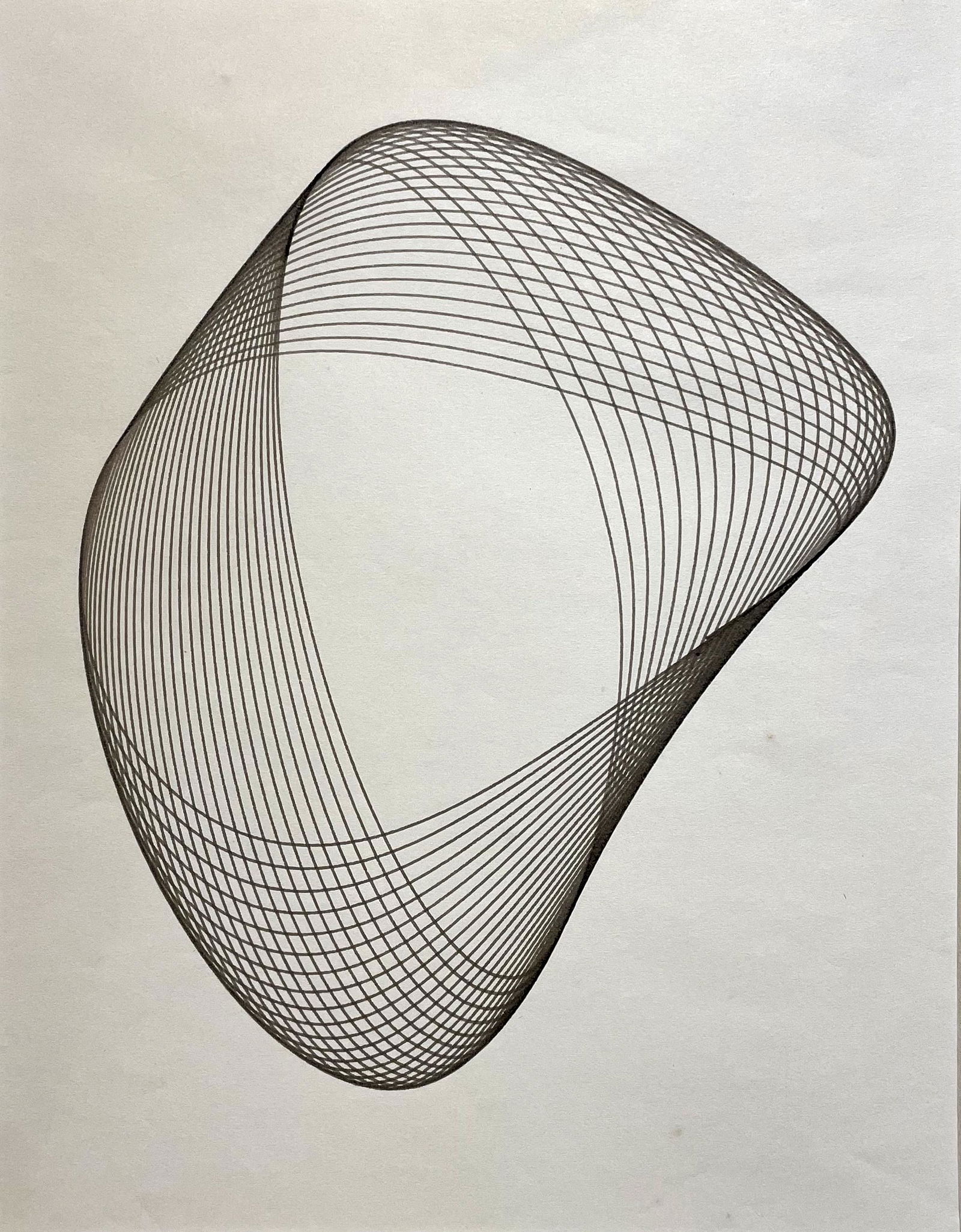 Konrad Cramer (1888 - 1963): "Untitled"; c. 1950; Sympalmograph; 9" x 7"; Estate Stamped Verso; Unframed; Provenance: From the Estate of Konrad Cramer (1888 - 1963).
