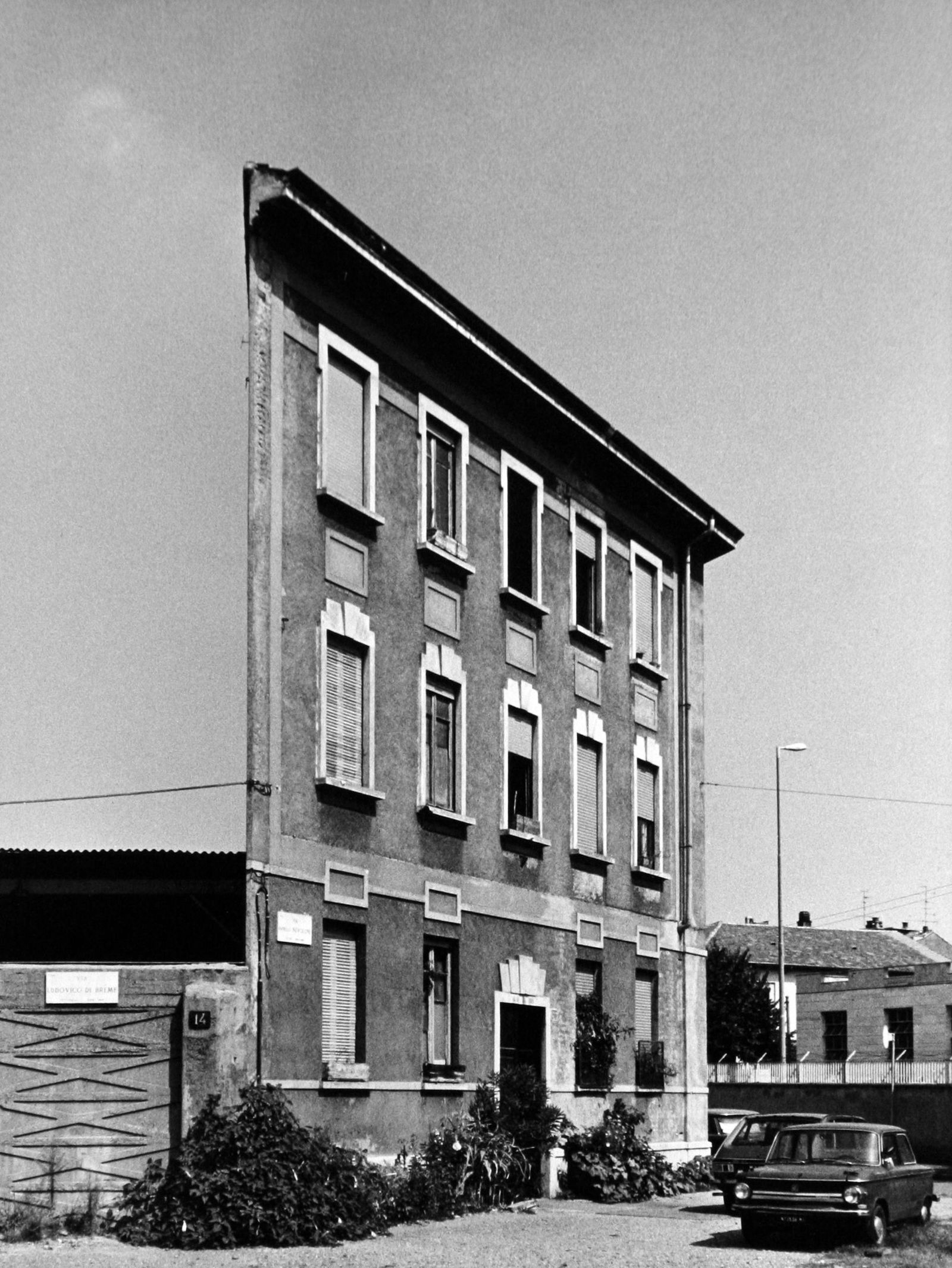 Gabriele Basilico (1944 - 2013): "Untitled - Milan"; c. 1980; Gelatin Silver Print; 10.25" x 7.75"; Signed and Stamped on Verso; Unframed; Provenance: From the Estate of Marcuse â€œCusie” Pfeifer (1936 - 2020).