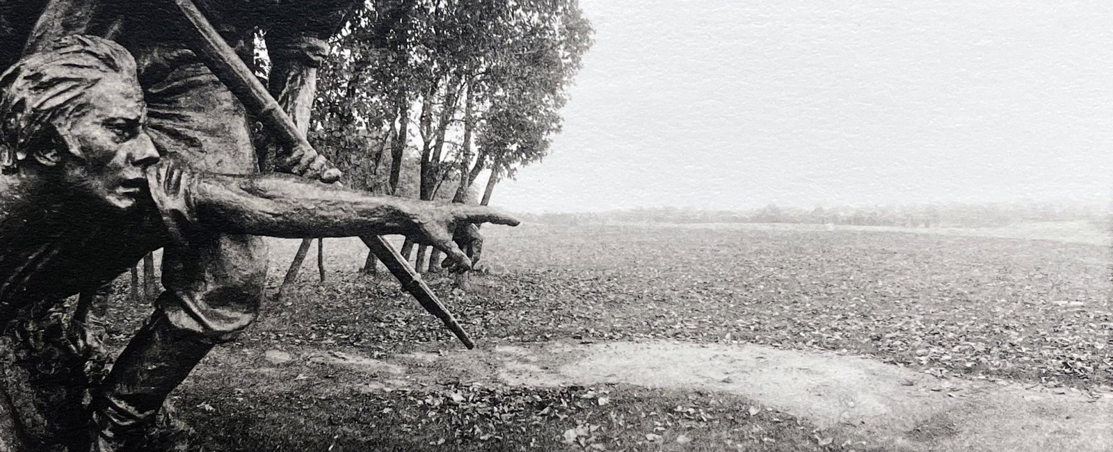 Allan Janus (b. 1951): "Gettysburg"; 1986; Gelatin Silver Print; 2.25" x 5.25"; Signed Lower Right; Unframed; Provenance: From the Estate of Marcuse â€œCusie” Pfeifer (1936 - 2020).