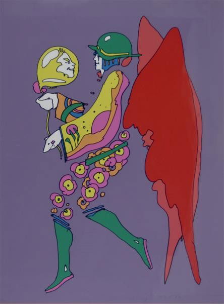 Untitled: Artist: Peter Max (b. 1937); Serigraph, 1972 (framed); Editioned 34/100; Signed Lower Right; Dimensions [28.75"x22.75"]