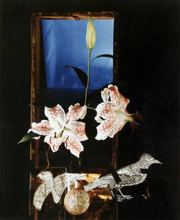 Olivia Parker (b. 1941): "Surrealistic Still Life"; c. 1980; Dye Transfer Print; 21.25" x 17.5"; Unsigned; Framed (under glass); Note: inscribed on verso "Olivia Parker - Dye Transfer Print".