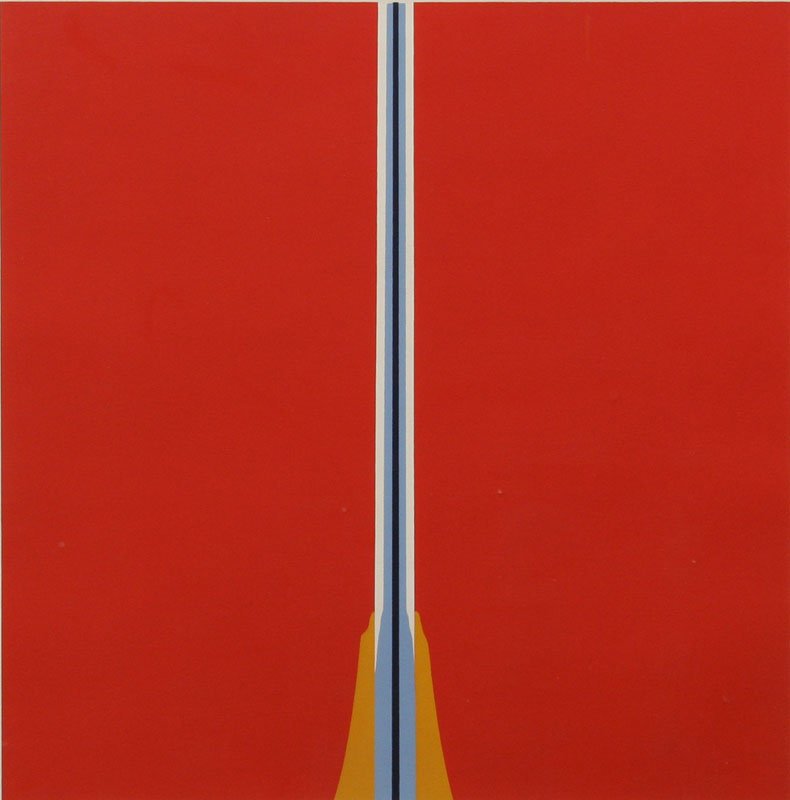 A. & B: Unknown, Abstracts: A. Genuinness, Unkown, Silkscreen Print, SLR, indistinctly, Titled LC, Framed, 17 x 17, Estimate is for both pieces B. The Real Intention, Unknown, Serigraph, 1/35, SLR indistinctly, Titled LC, Framed