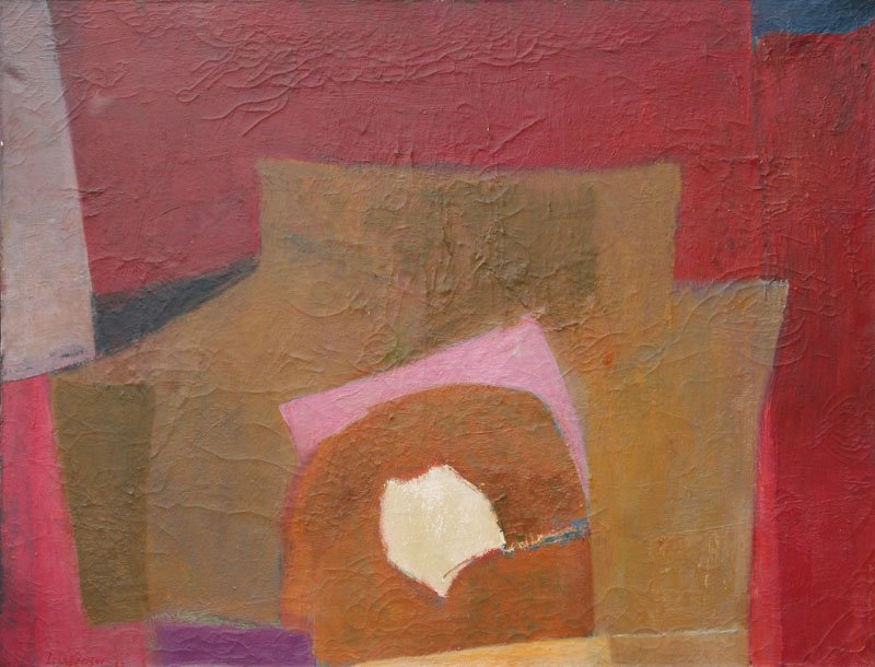 Eleanore Lockspeiser, The Monument: Eleanore Lockspeiser (1889-1984) Oil on Canvas, Signed and Dated 1968 LL, Framed, 30 x 40. Woodstock Artists Association label on verso