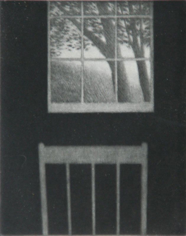 Robert Kipniss, Landscape with Window and Chair: Robert Kipniss (b. 1931) Mezzotint, 2000, SLR, Framed, 5 x 3.5. Limited edition print for the Print Club of Albany