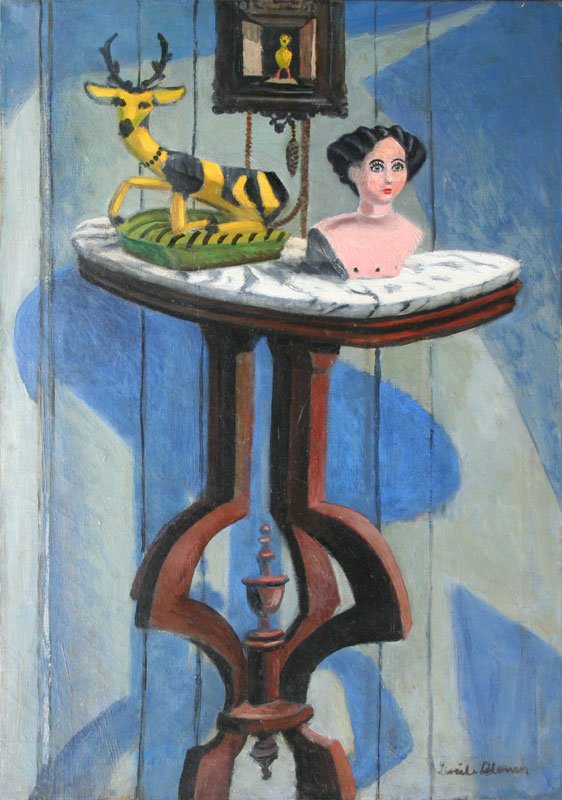 Lucile Blanch, Georgia Roadside: Lucile Blanch (1895-1981) Oil on Canvas, 1948, SLR, Framed, 30 x 21. Third Southeastern Annual High Museum, Atlanta. Exhibition label on verso