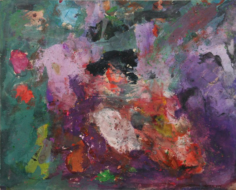 Rolph Scarlett, Untitled (Abstract #1): Rolph Scarlett (1889-1984), Gouache on Paper, c. 1950, SLR, Framed, 14.5 x 18, Provenance: Fletcher Gallery, Woodstock, NY