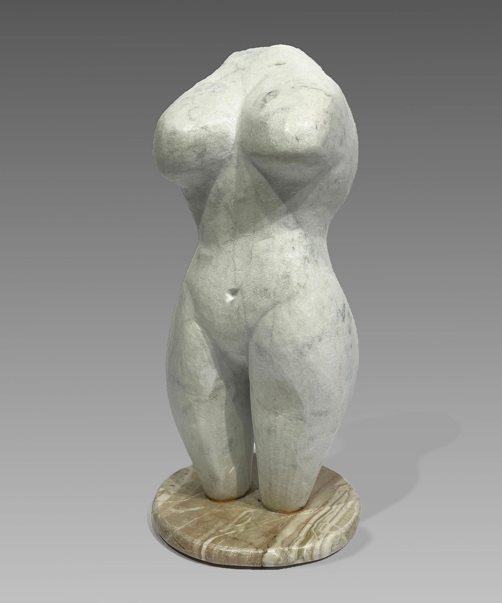 Anthony G. Gennarelli (American, 1915-2001): "Nude"; 20th Century; Carved Marble; 14" x 6.5" x 6.5"; Signed on Base; Weight: 15 lbs.