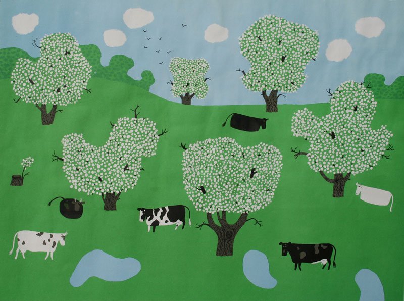 Doris Lee (1905-1983): Blossom Time, c. 1970, Lithograph, 24" x 30", Signed Lower Right, Framed.