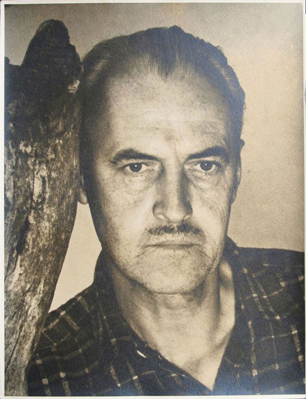 Konrad Cramer (1888-1963): Lot of Two: Dahlia and Self Portrait: Dahlia, c. 1938, Silver Gelatin Print, 8" x 10", Signed on Verso LL, Unframed. Numbered on Verso, LR KC43026 and Stamped on Verso "Konrad Cramer, Woodstock, NY."