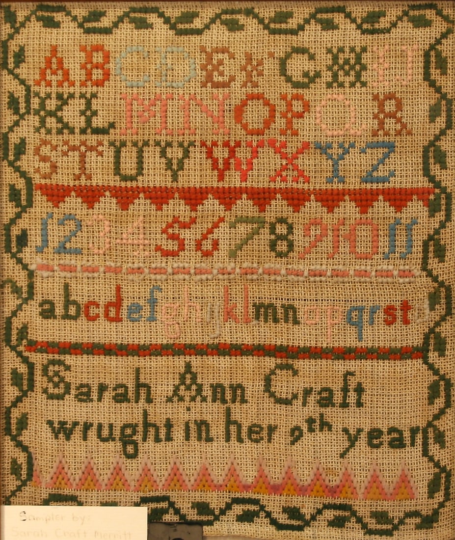 1859 Needlework Sampler (1 of 4)