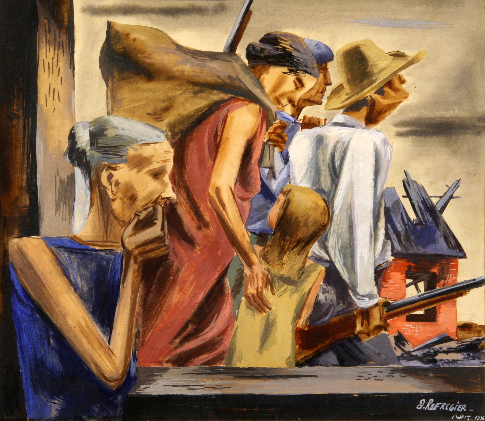 Anton Refregier (Russian - American, 1905 - 1979) (1 of 6)