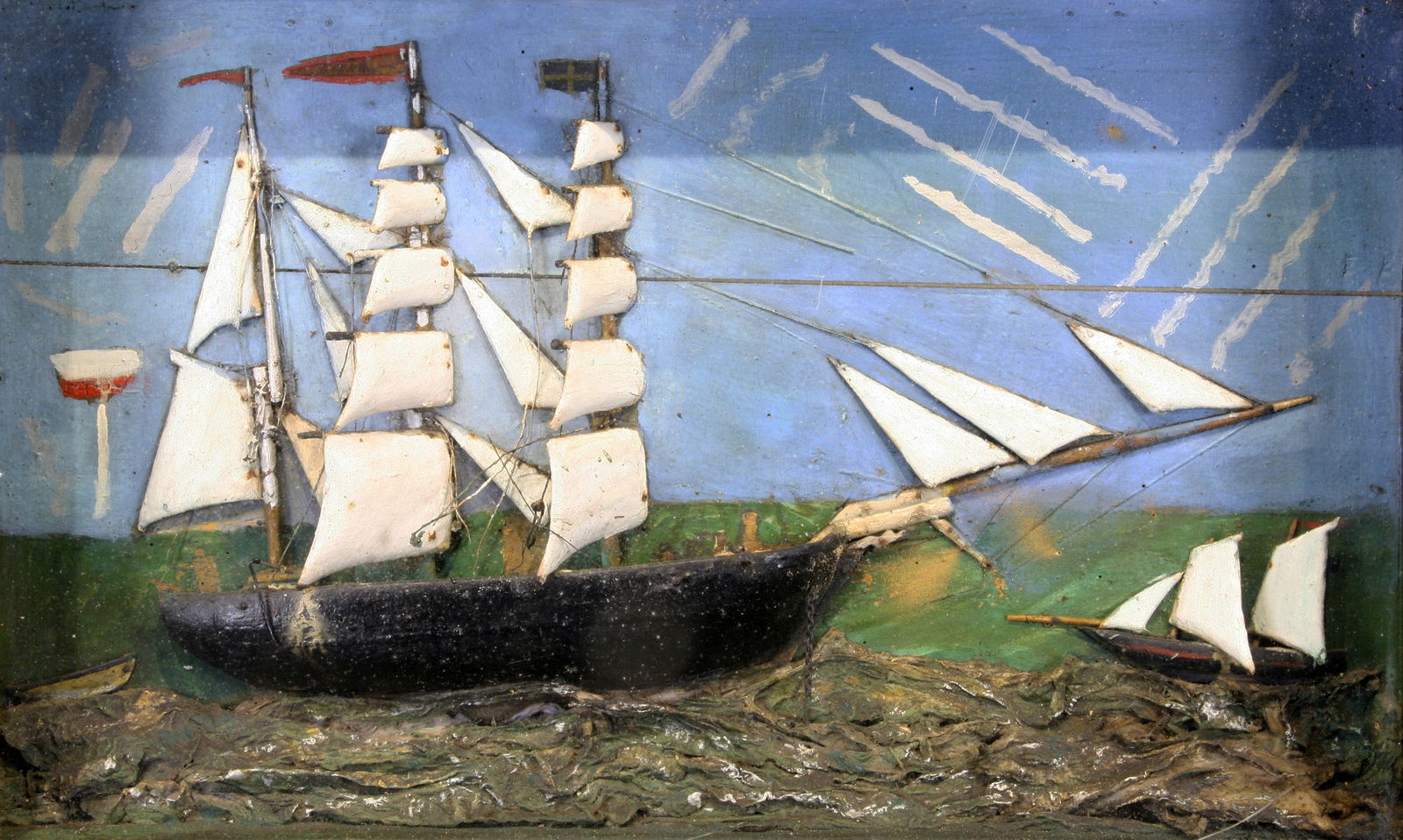 Antique Half Ship Diorama (1 of 5)
