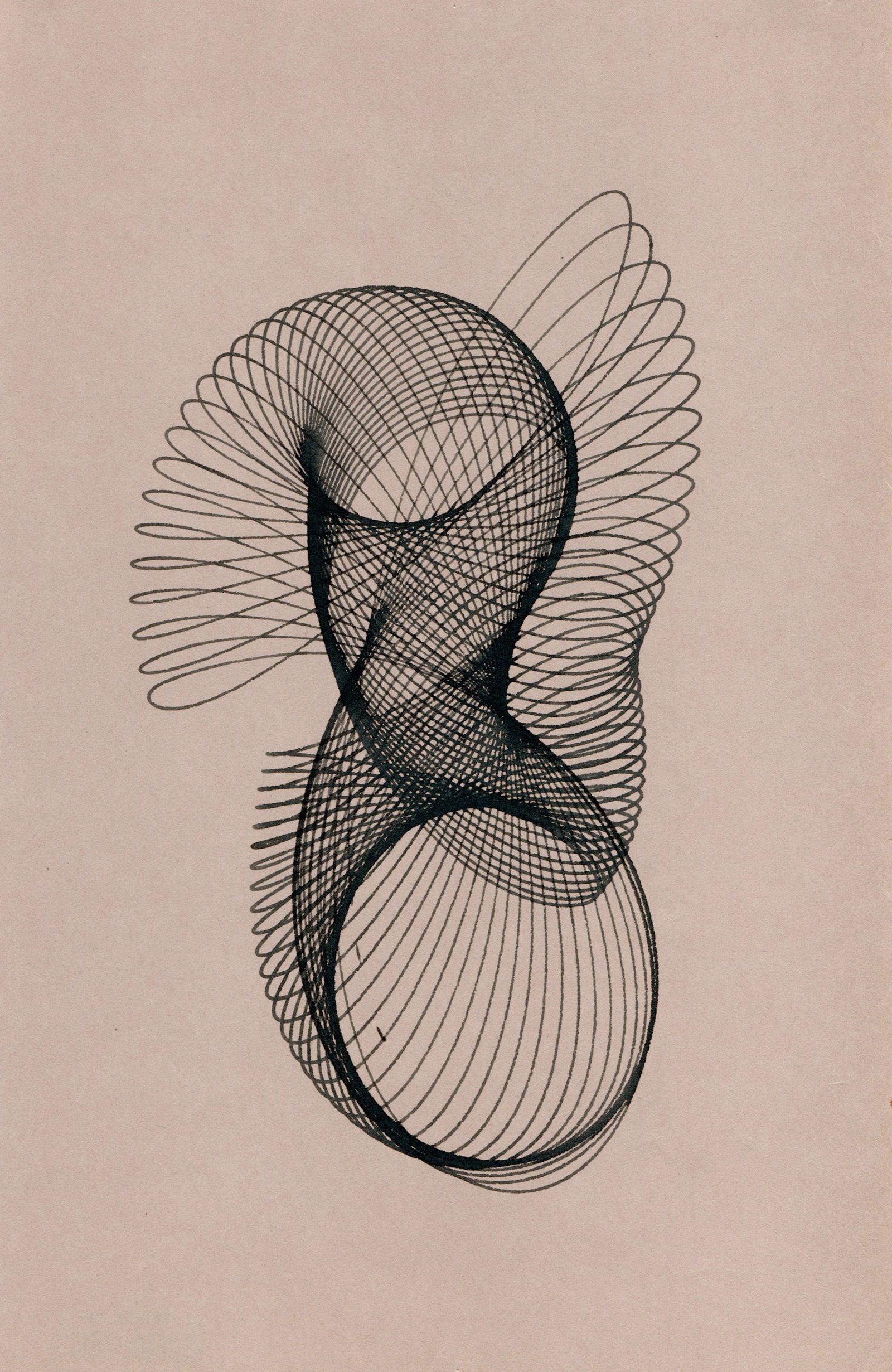 Konrad Cramer (German - American, 1888 - 1963): "Untitled"; c. 1950; Sympalmagraph; 8" x 4.25"; Estate Stamp on Verso; Unframed.