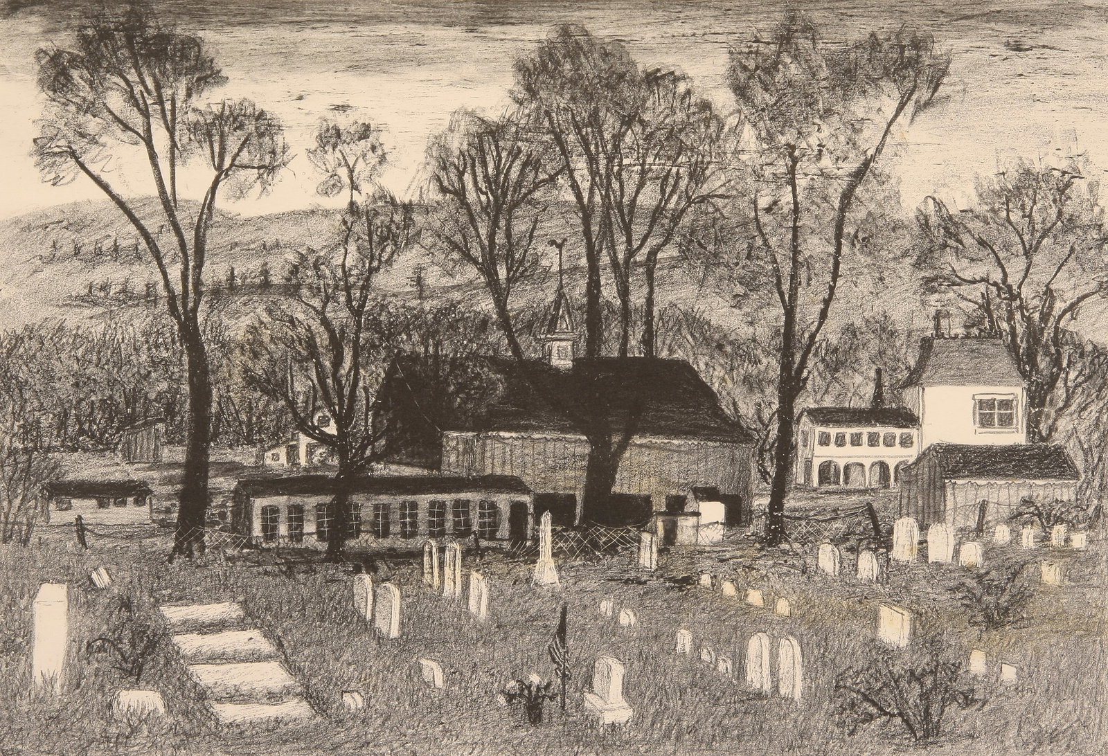 Lucile Blanch (American, 1895 - 1981): "Ancient Ground" - 12 Prints; c. 1940; Lithograph; 9.5" x 13.75"; Signed "Lucile Blanch" Lower Right; Unframed.