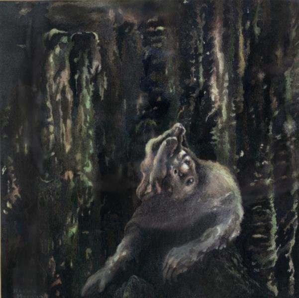 Norma Morgan (b. 1928): A Forest Elf, n.d., Watercolor, 10" x 10," Signed Lower Left, Framed.