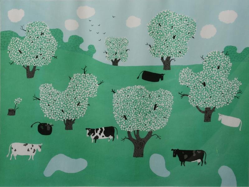 Doris Lee (1905-1983): Blossom Time, 1958, Lithograph, 18" x 24", Signed Lower Right in Pencil, Edition 300, Framed