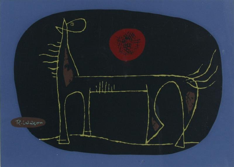 Reginald Wilson (1909-1993): Horse, n.d., Serigraph, 10" x 14", Signed Lower Left, Framed