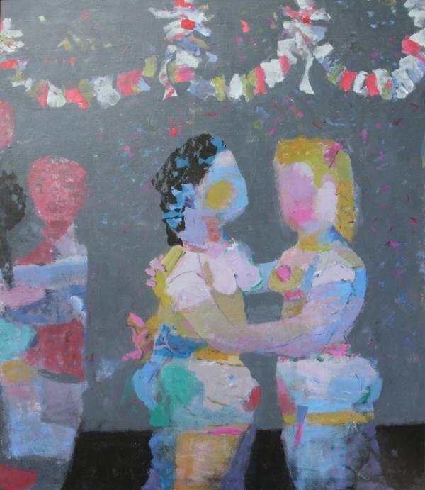 Arnold Blanch (1896-1968): Dance, c. 1955, Oil on Canvas, 50" x 41.5", Signed Lower Right, Unframed.