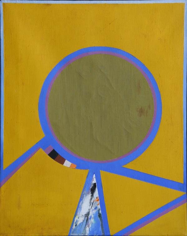 Bud Hopkins (1931-2011): Montezuma III, 1971, Oil on Canvas, 20" x 16", Signed on Stretchers on Verso, Framed. Artist known as "Father of the Alien-Abduction Movement".