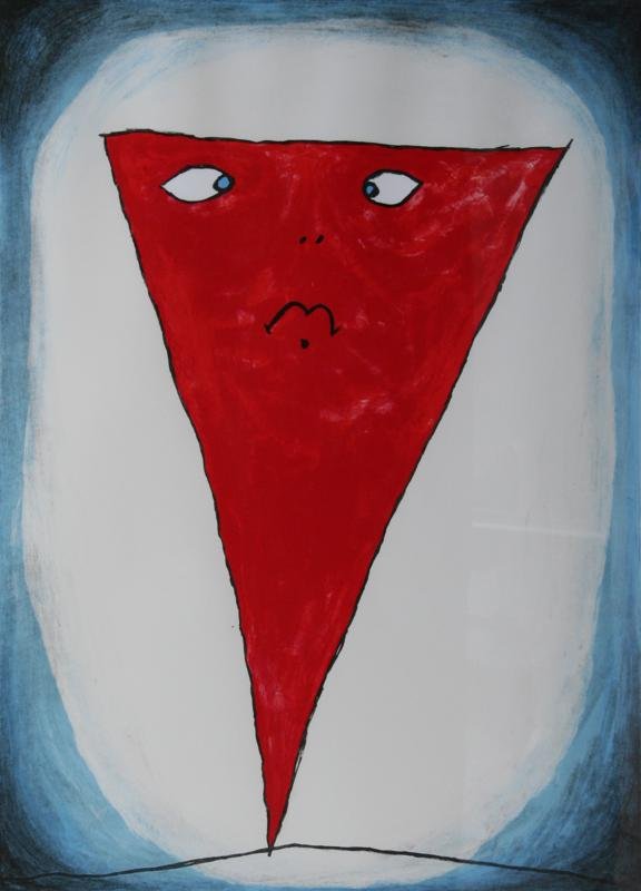 Louise Bourgeois (1911-2010): The Guilty Girl is Fragile, 2000, Lithograph, 25" x 18.5", Initialled LR L.B. in Pencil, 45/50, Framed