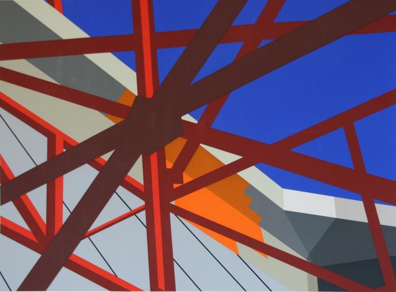Allan D'Arcangelo (1930-1998): Untitled, 1979, Serigraph, 24" x 32", SLR, Ed. 159/250, Unframed.