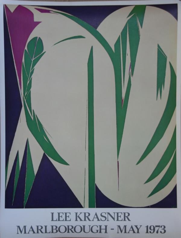 Lee Krasner (1908-1984): Exhibition Poster, 1973, Offset Lithograph, 29" x 22", NA, Unframed. Marlborbough Galleries, New York.