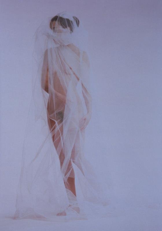Reanne Rubenstein (20th Century): Bride Stripped Bare, 1993, Ciba-Chrome Print, 18.5" x 13", Signed Under Mat, Framed. Provenance: Susan Cooper Gallery, Woodstock, NY.