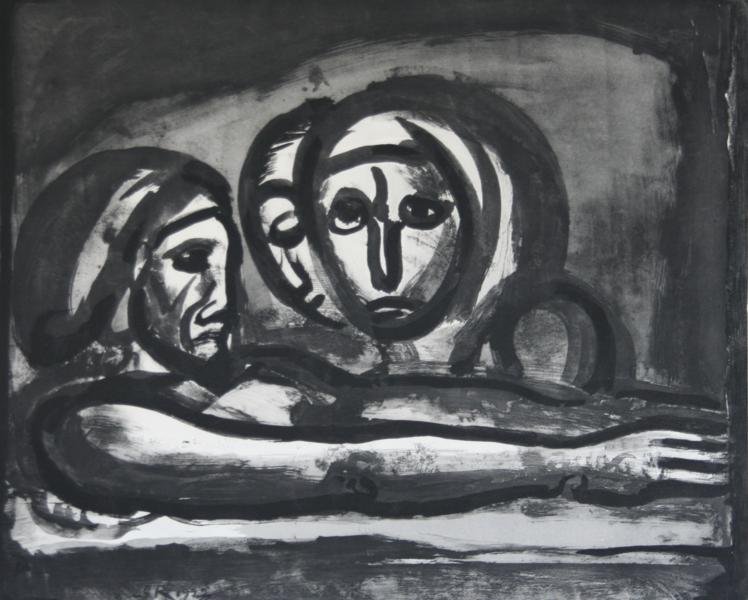 Goerge Rouault (1871-1858): Untitled, 1922, Lithograph, 15.5" x 19", SLL, Unframed.