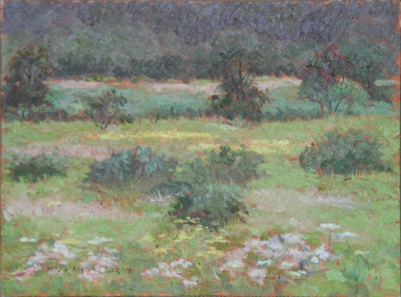 Mary Anna Goetz (b. 1946): Summer Fields - Sickler Road, 2013, Oil on Board, 9" x 12", SLL, Framed.