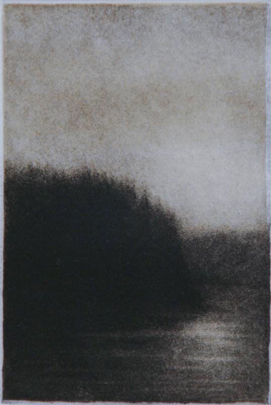 Steve Dininno (20th Century): Reservoir, 1999, Etching with Aquatint, 6" x 4" (image), SLR, Framed.