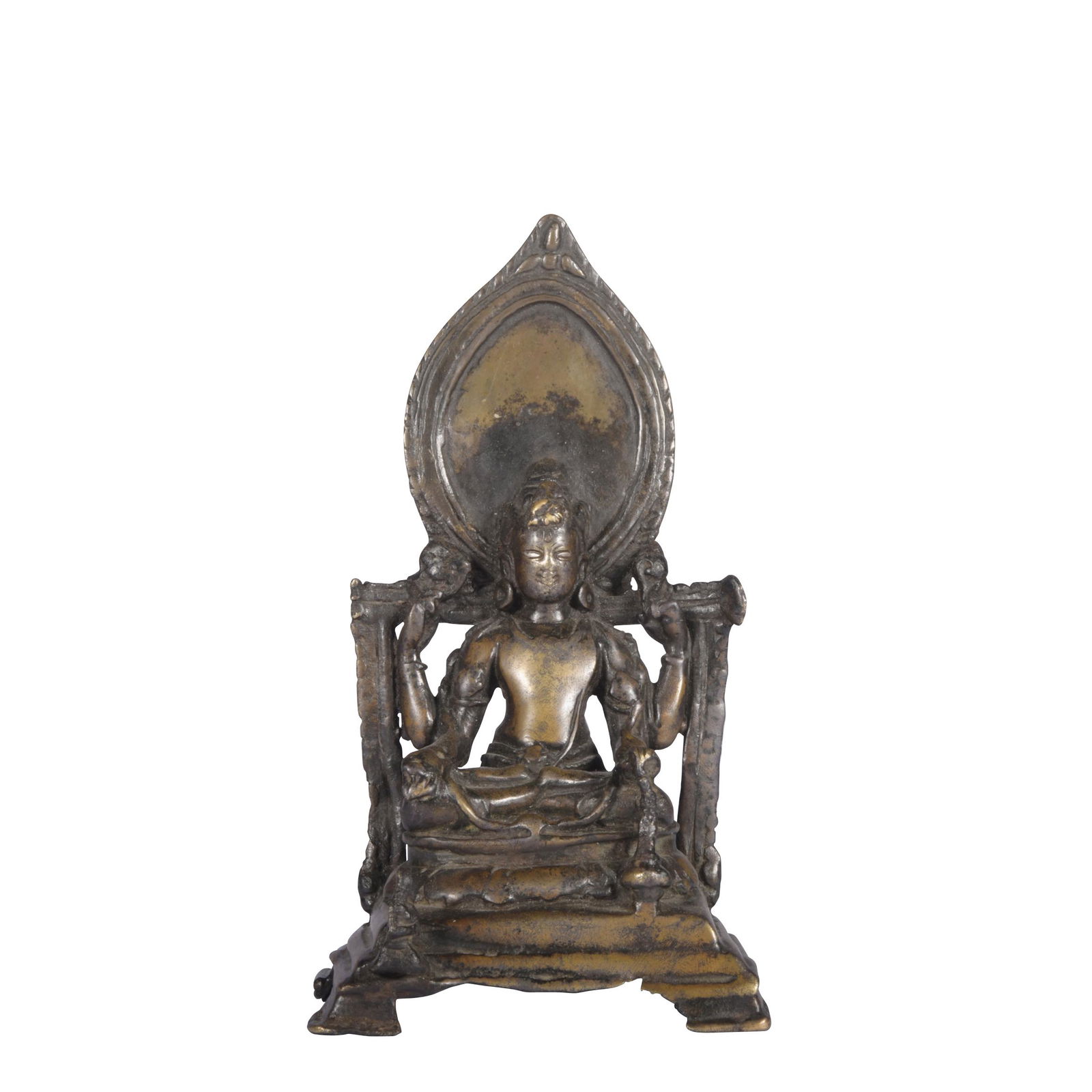A bronze statue of Avalokiteshvara,the 6th century (1 of 8)