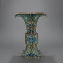 A Cloisonne enamel 'flowers' vase