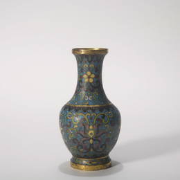 A Cloisonne enamel vase