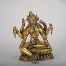 A gilt-bronze statue of Tara