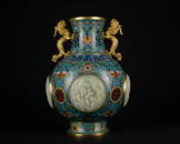 A Cloisonne enamel 'floral' vase