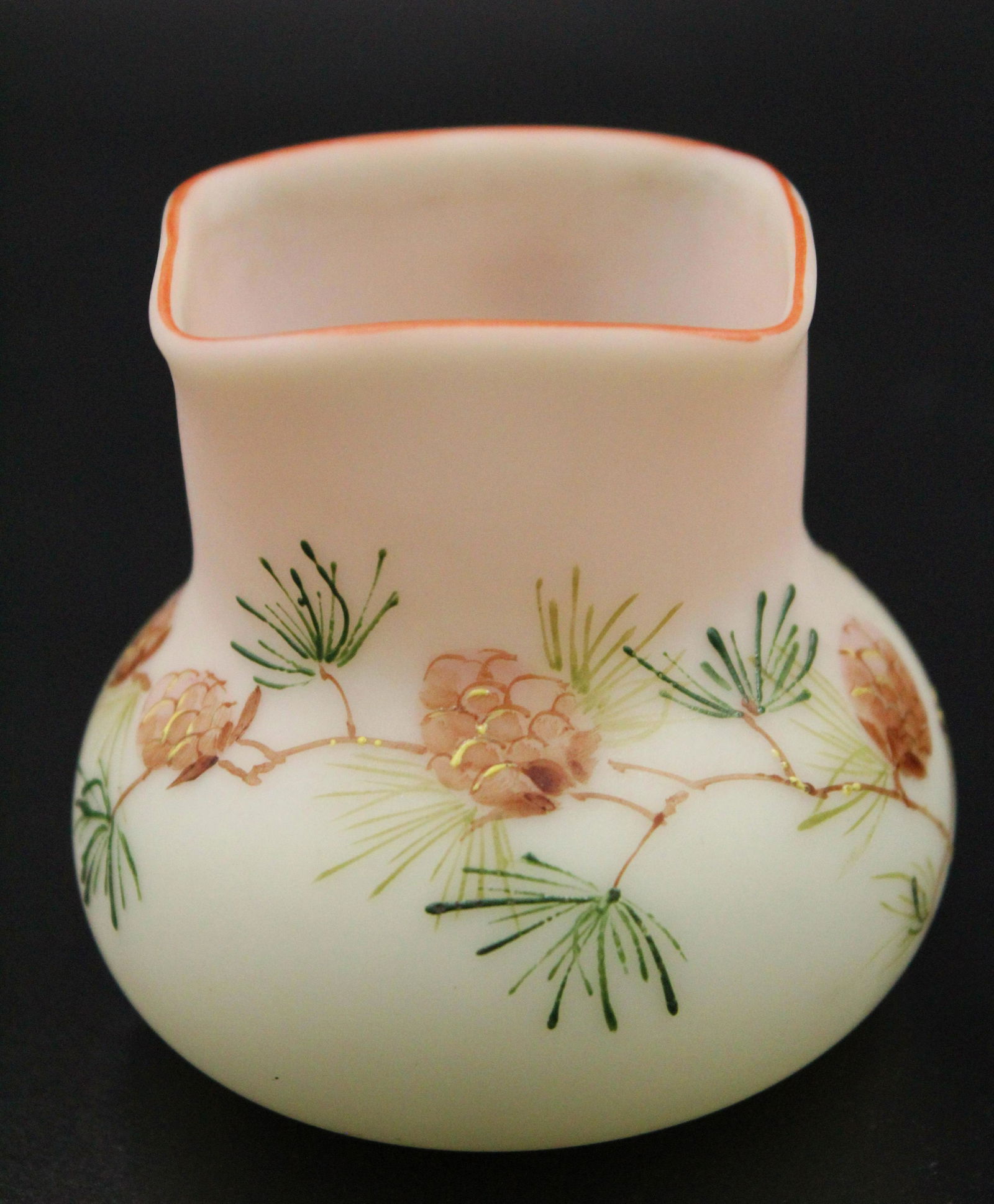 Mt. Washington Burmese Square Top Toothpick, Pinecone (1 of 2)