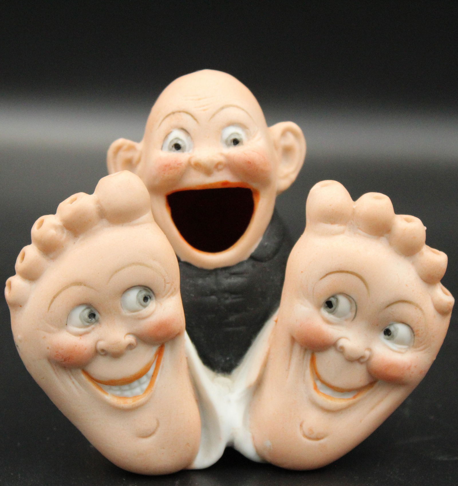 Schafer and Vader Bisque Toothpick or Match Holder, (1 of 2)