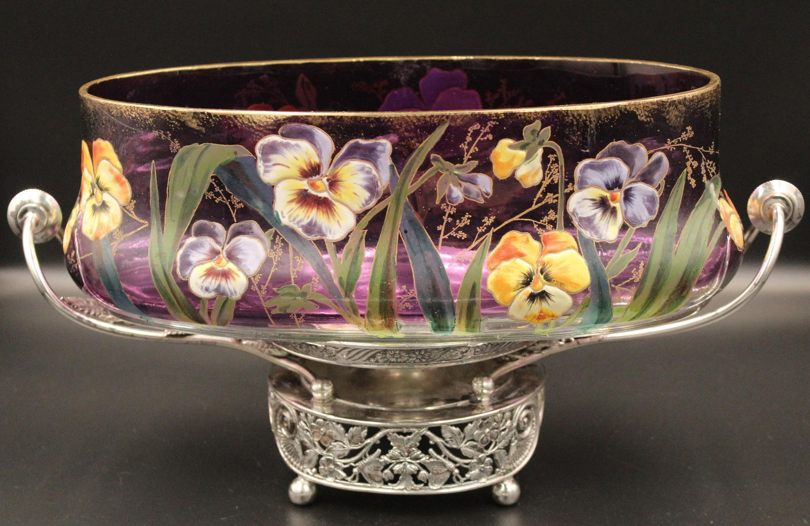 Moser Legras Pairpoint Brides Bowl (1 of 4)