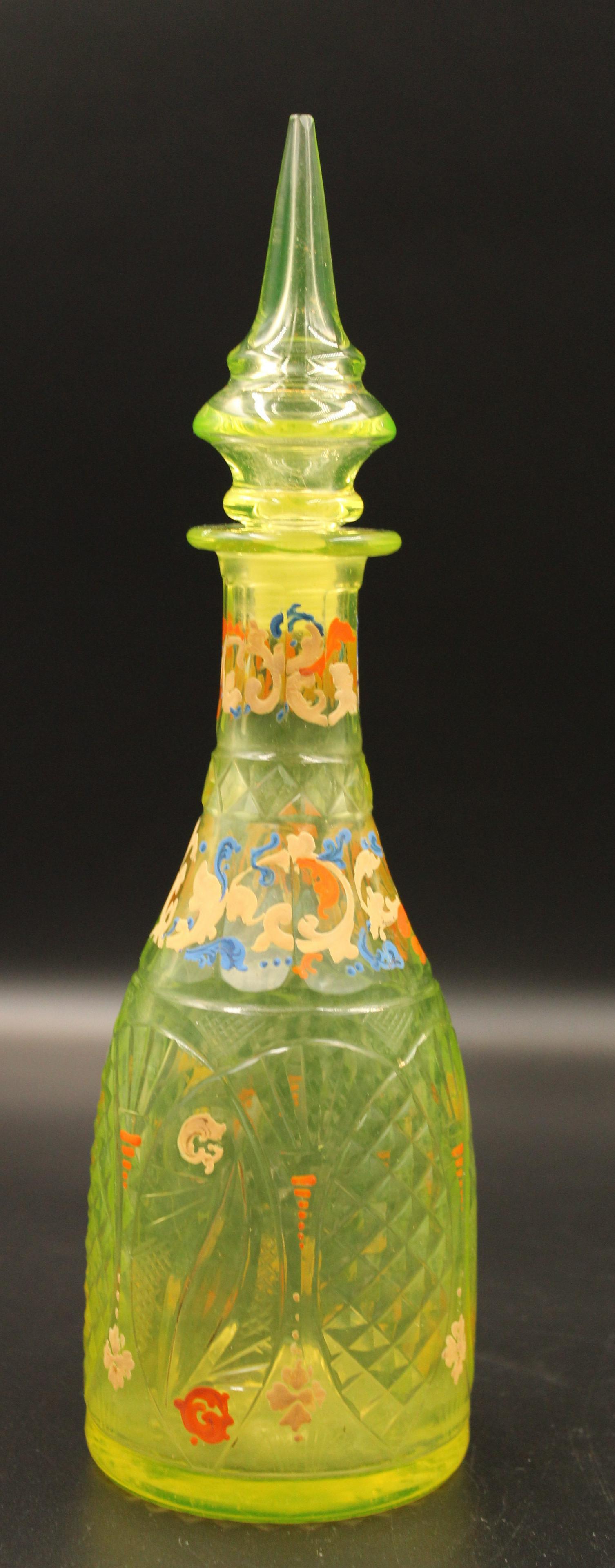 Vaseline Bohemian Persian Market enameled Bottle (1 of 3)