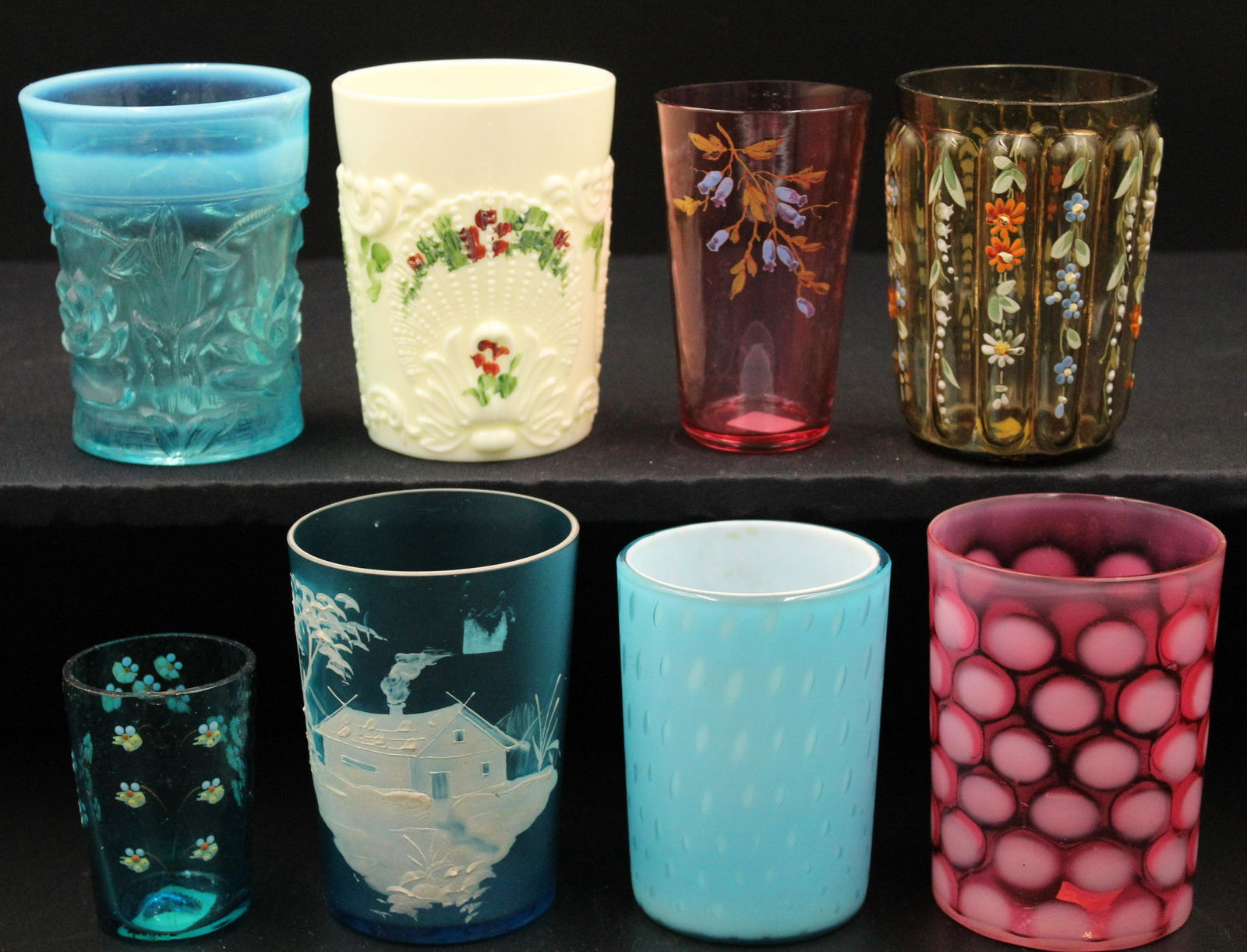 8pcs. Victorian Group of Assorted Tumblers (1 of 3)