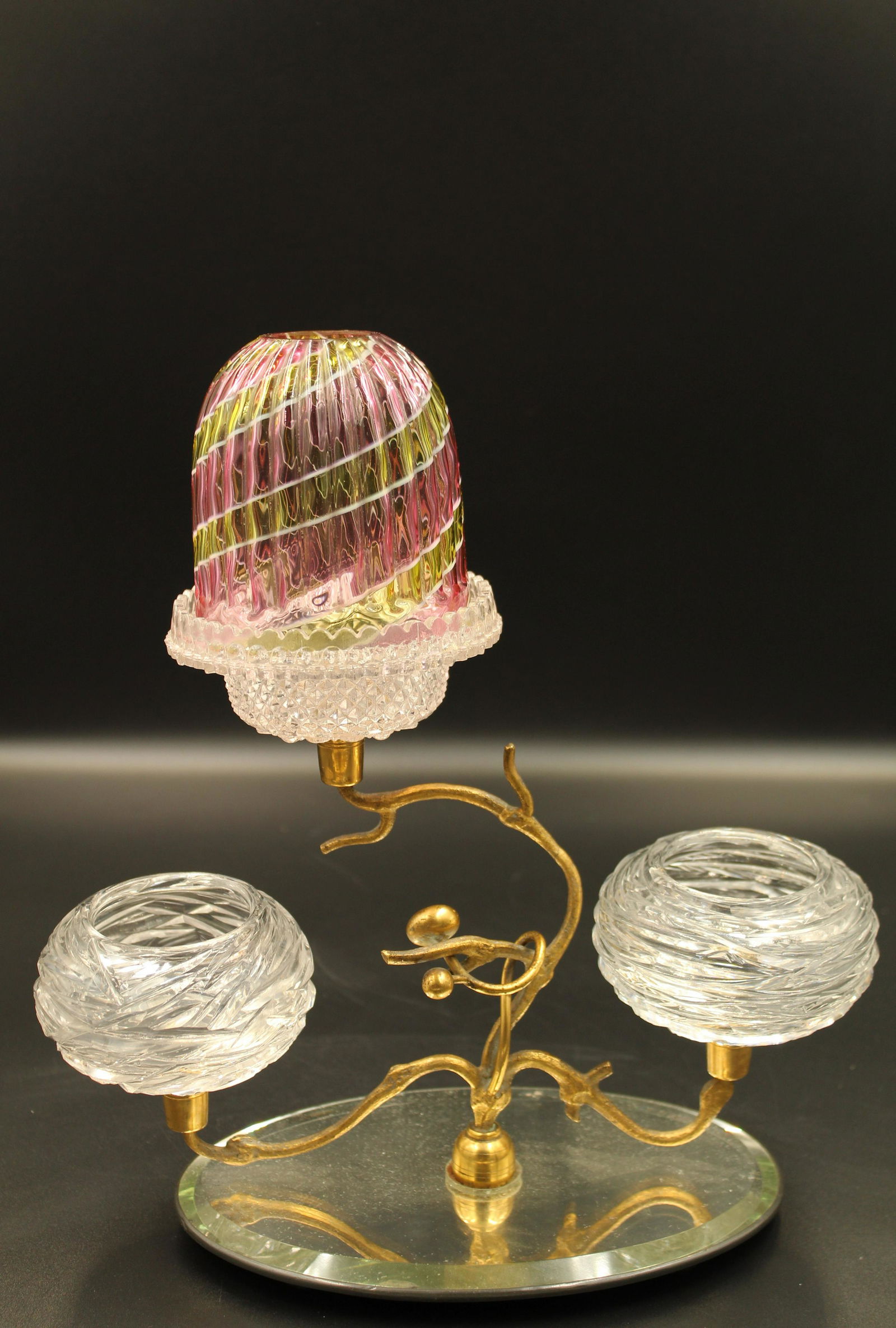 Victorian Rainbow Fairy Lamp Sociable Cut Centerpiece (1 of 4)