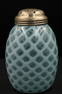 Blue Opalescent Victorian Bubble Lattice Sugar Shaker