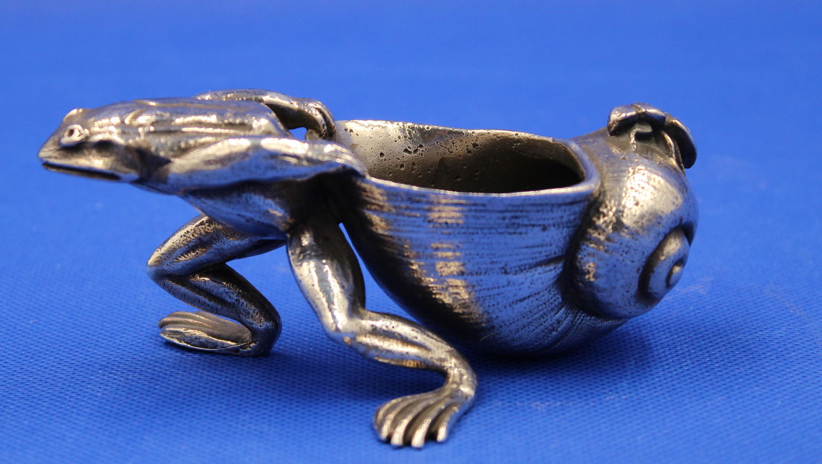 Victorian Silverplate Frog & shell w/ Fly Toothpick (1 of 3)