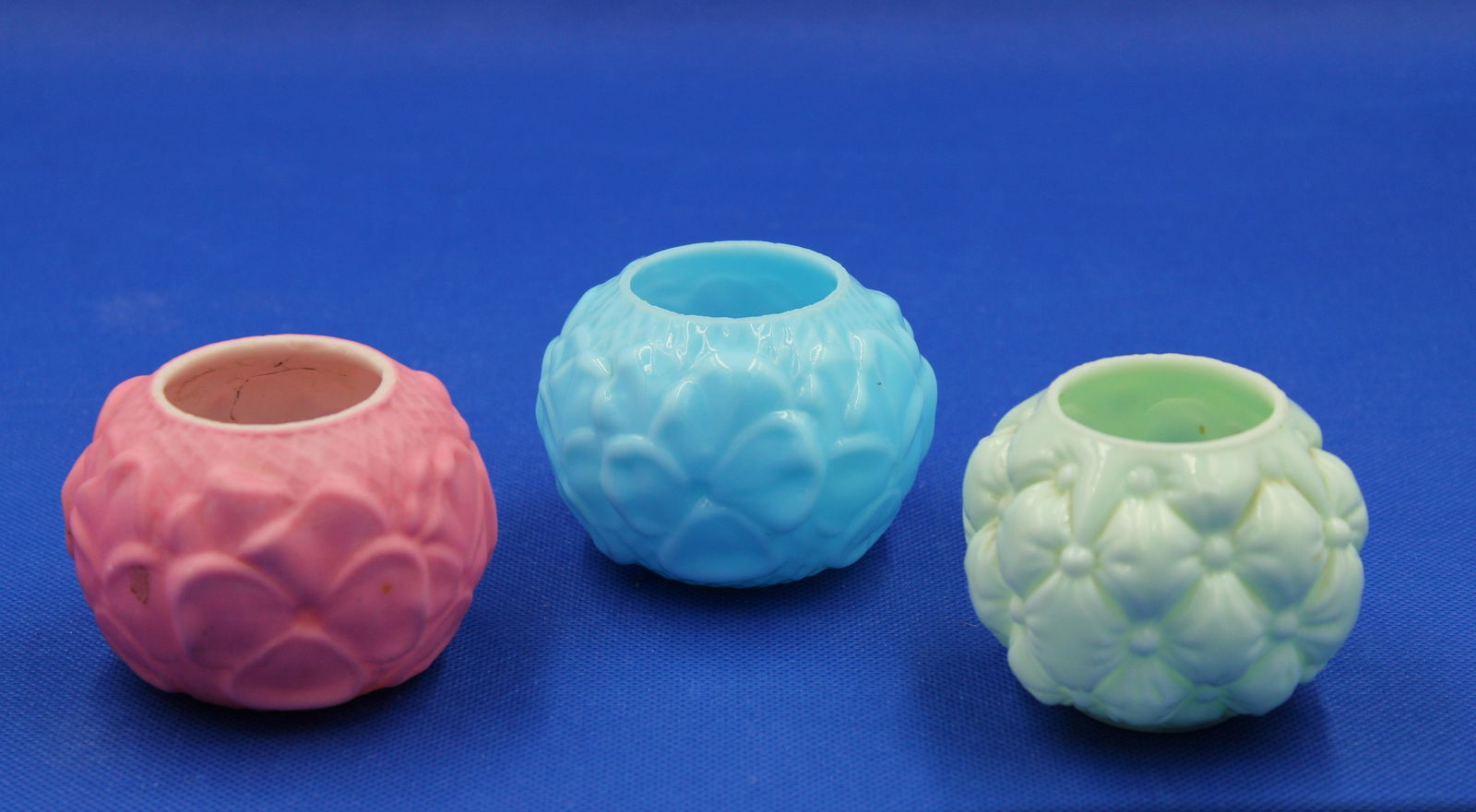 3 pc. Lot Fostoria Consolidated Glass Toothpick Holders (1 of 4)