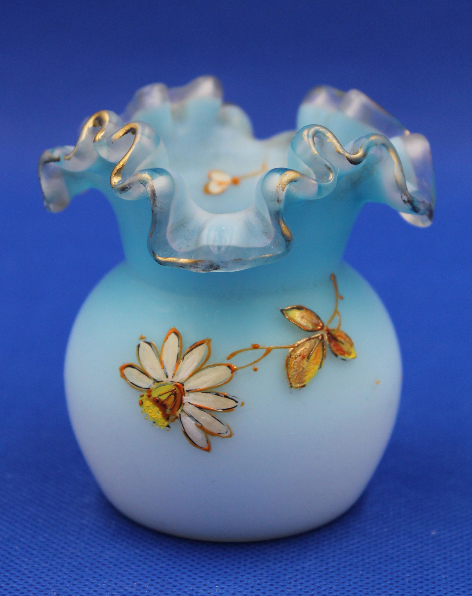 Victorian Cased Satin Enameled Toothpick Holder (1 of 2)