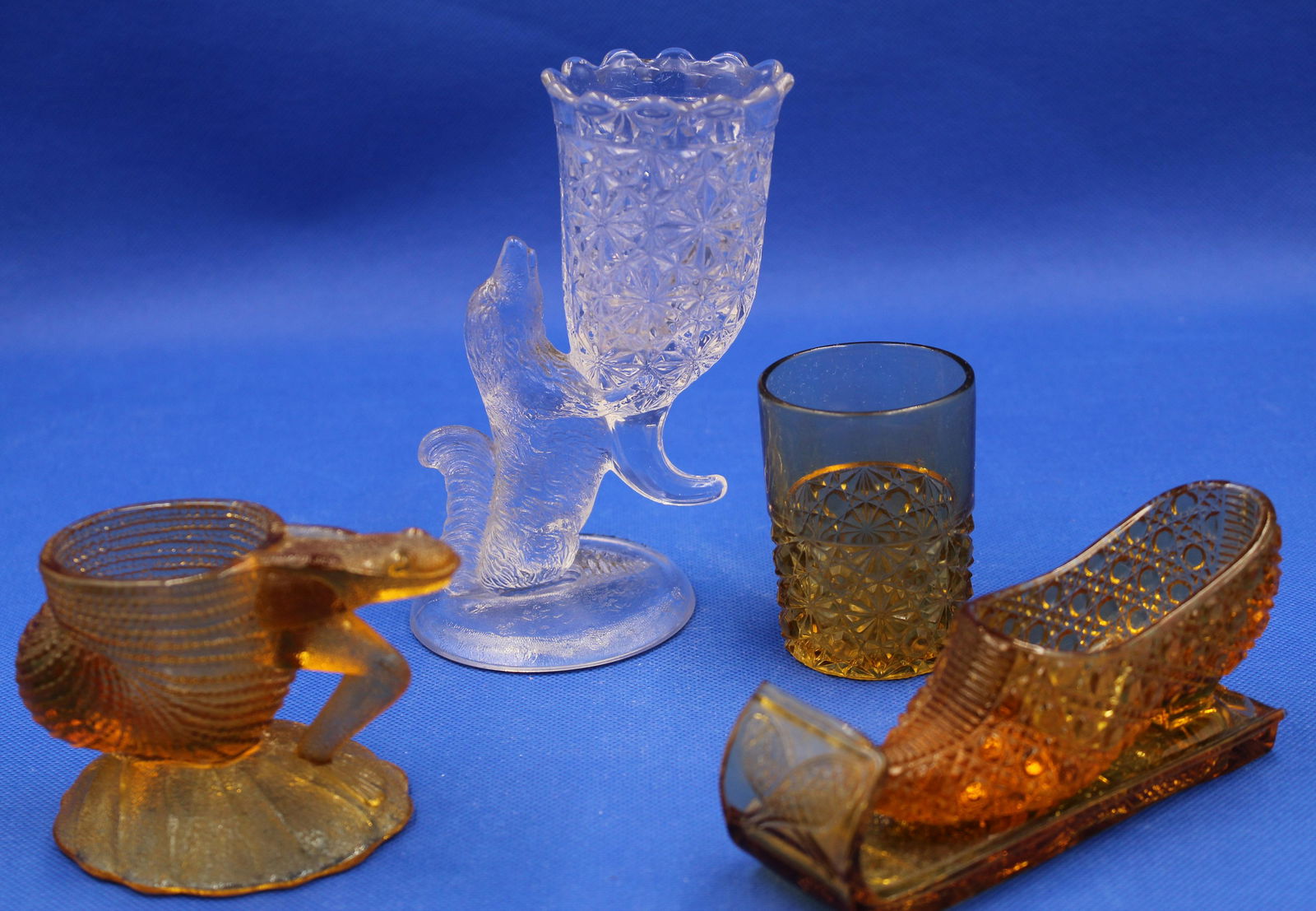 4pc. Lot Victorian pattern Glass Novelties (1 of 5)