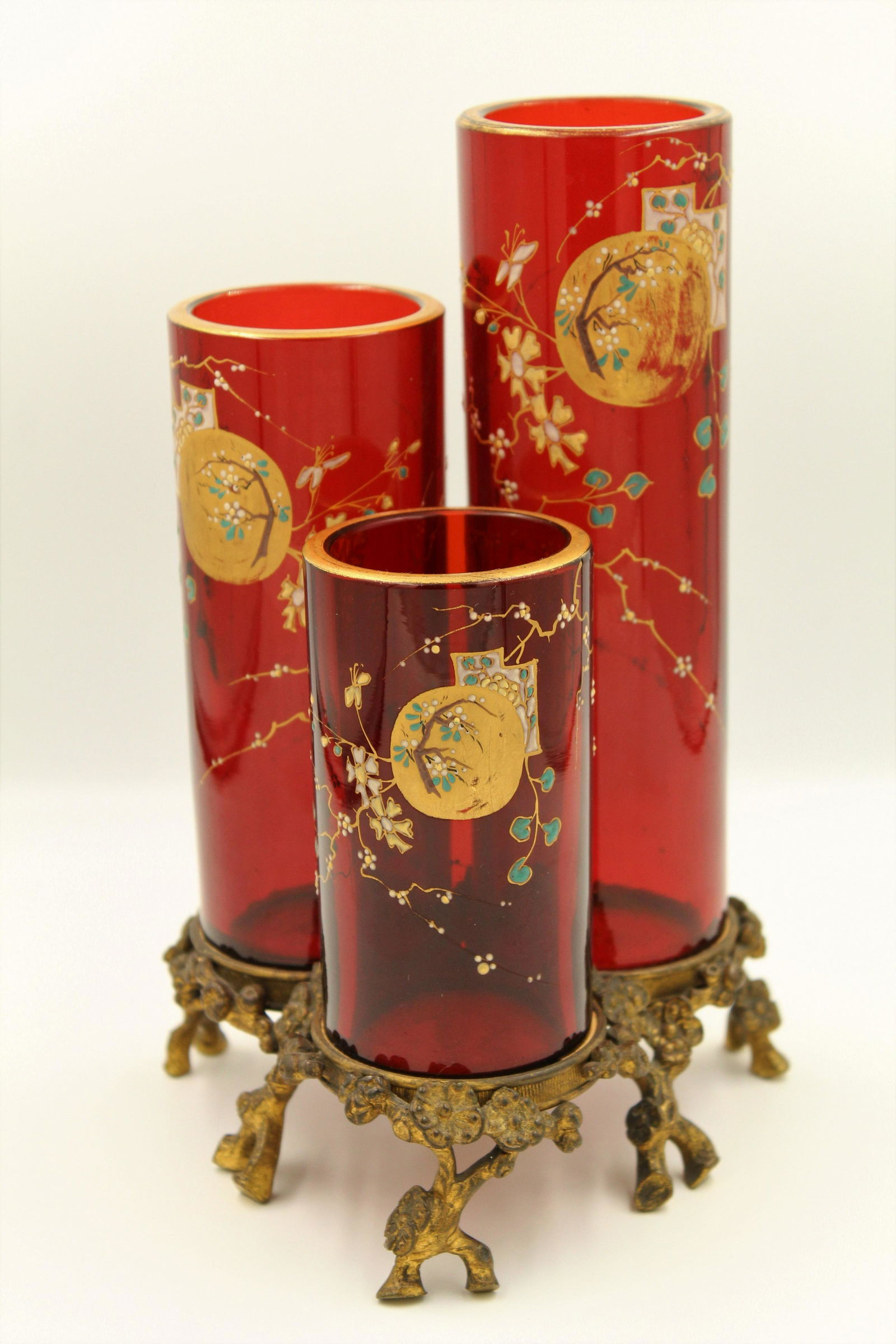 Victorian Ruby Epergne Centerpiece (1 of 2)