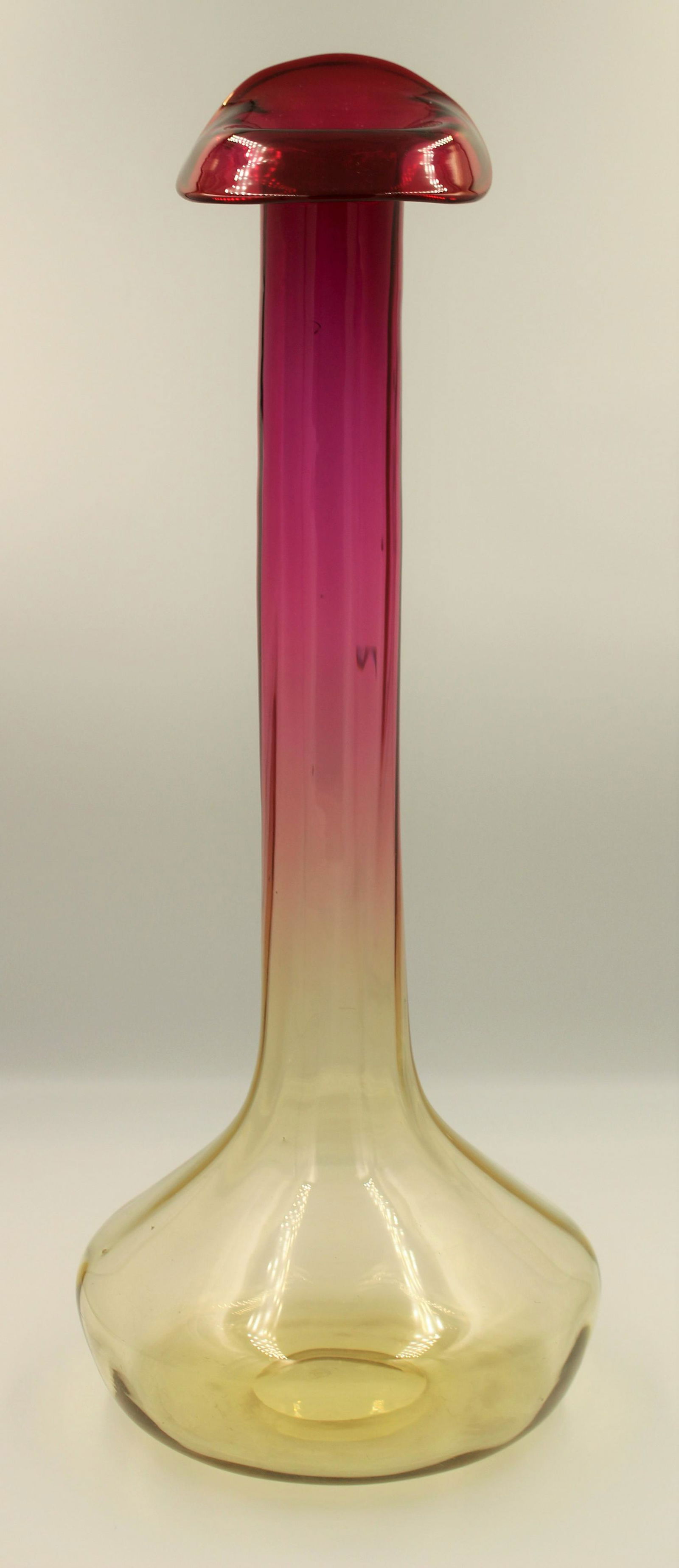 Monumental 16" signed Libbey Amberina Vase (1 of 3)